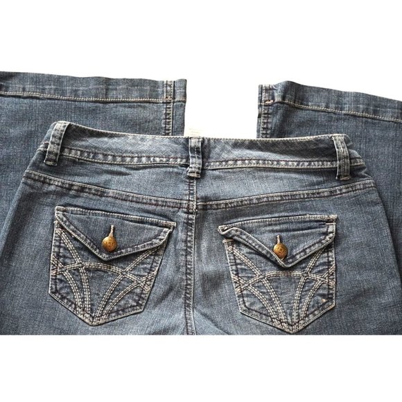 Sonoma Jeans Womens Size 6 Modern Flare Life + Style Stretch Blue Denim - Picture 7 of 10